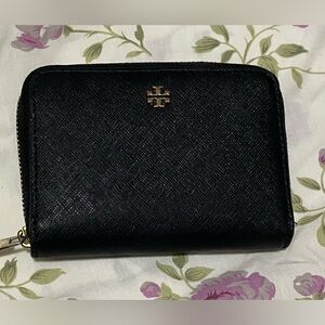 Tory Burch compact Black Wallet